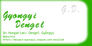 gyongyi dengel business card